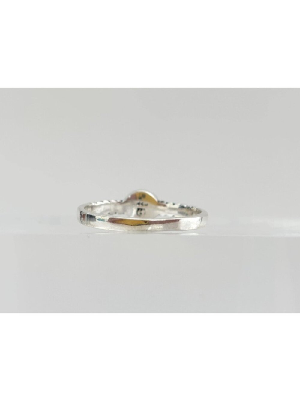 Aquamarine Gemstone Braided Solitaire Sterling Silver 925 Vintage Ring - sz 8.75 - Picture 6 of 14